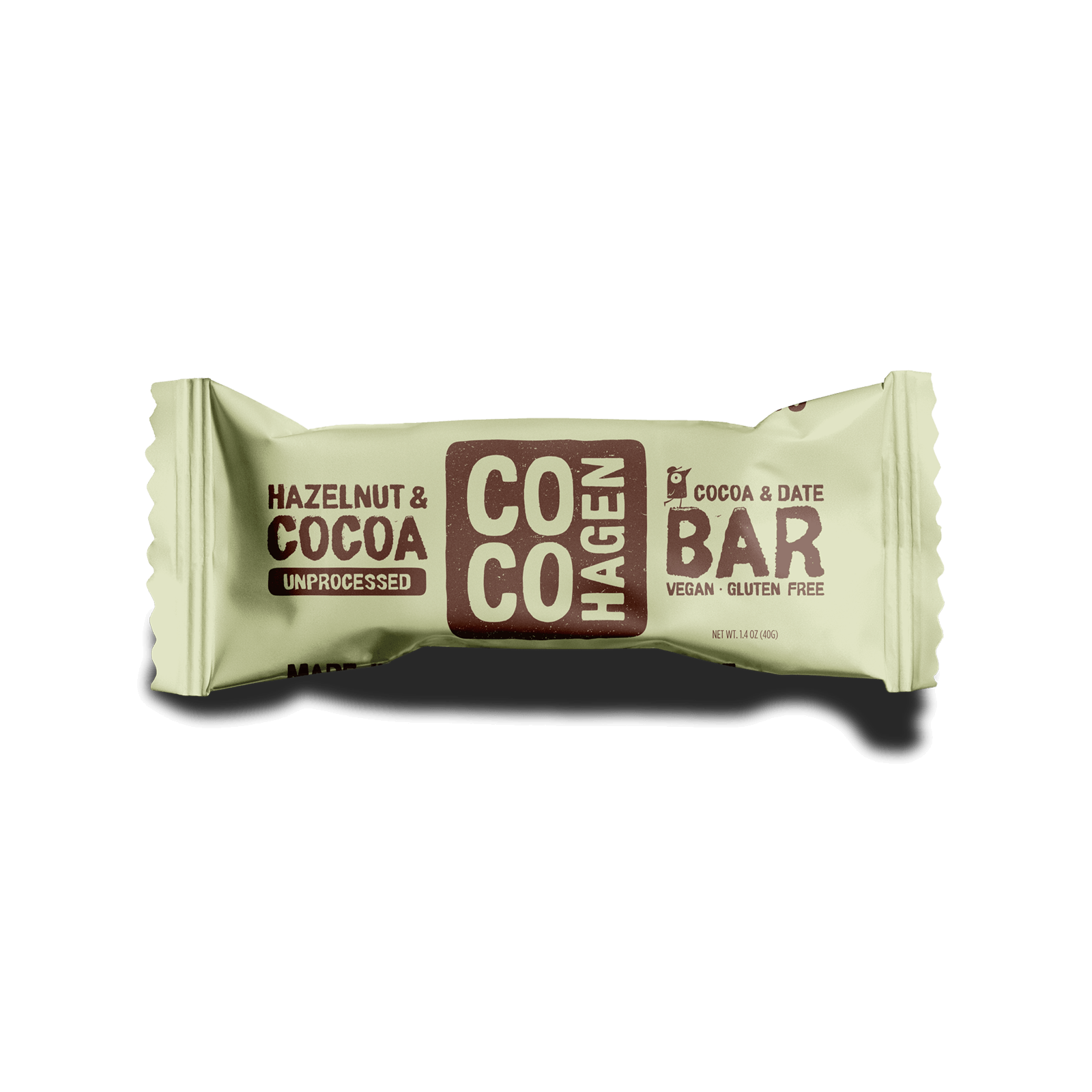 Cocohagen Date Bar: Hazelnut & Cocoa  x 20 pcs - Organic